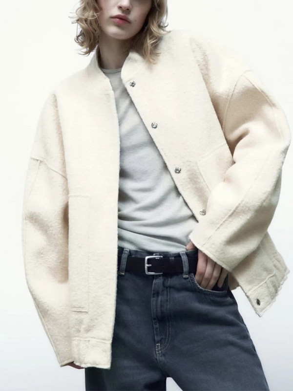 Lusumily uus sügisene naiste elegantne soliidne mantelnööbiga pikkade varrukatega taskupommitaja jakk Välisrõivad kevadised vabad tänavarõivad