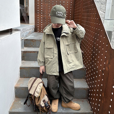 Kūdikių rudens rūbai 2023 m. vaikams su gobtuvu, paminkštinta medvilniniais viršutiniais drabužiais Pavasario rudens laisvalaikio drabužiai storina vaikus