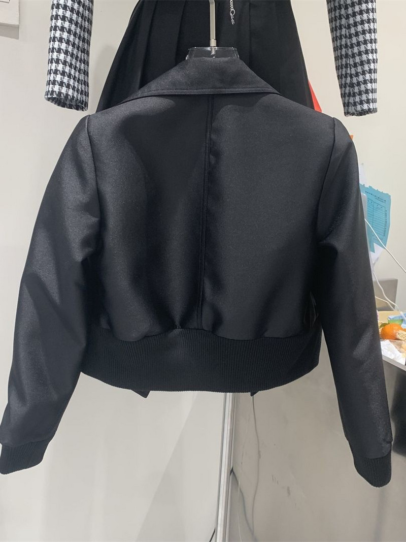 Pavasario rudens laisvalaikio moteriškas paltas korėjietiškos versijos atvartas, metalinė sagtis Advanced Sense, juosmuo, plonas moteriškas švarkas, ploni viršutiniai drabužiai