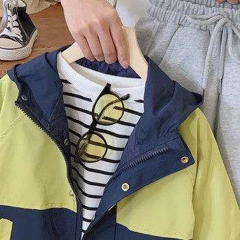 Παιδικό παλτό μόδας 2023 με κουκούλα 1-7 ετών Μικρό παιδί, αγόρι, κορίτσι, μακρυμάνικο μπουφάν με φερμουάρ Εξωτερικά ρούχα Φθινοπωρινά ρούχα