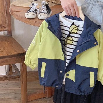 Παιδικό παλτό μόδας 2023 με κουκούλα 1-7 ετών Μικρό παιδί, αγόρι, κορίτσι, μακρυμάνικο μπουφάν με φερμουάρ Εξωτερικά ρούχα Φθινοπωρινά ρούχα