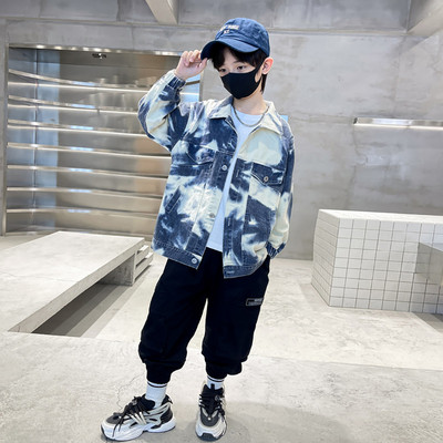 Palton pentru băieți Jachetă cu model floral pentru băieți, primăvară, toamnă, jachetă pentru copii, stil casual, îmbrăcăminte pentru copii 6 8 10 12 14