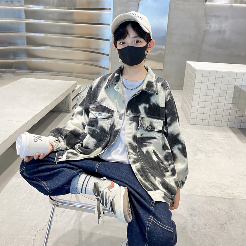 Palton pentru băieți Jachetă cu model floral pentru băieți, primăvară, toamnă, jachetă pentru copii, stil casual, îmbrăcăminte pentru copii 6 8 10 12 14