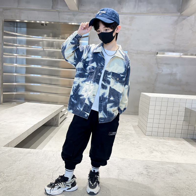 Palton pentru băieți Jachetă cu model floral pentru băieți, primăvară, toamnă, jachetă pentru copii, stil casual, îmbrăcăminte pentru copii 6 8 10 12 14