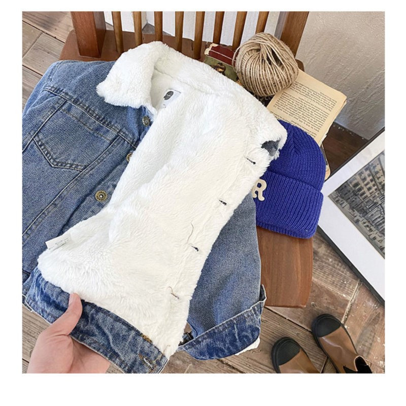 2023 nou de iarnă pentru bebeluși băieți denim paltoane din bumbac căptușit jachetă caldă puf parkas copii copii ocazional pardesi comode haine