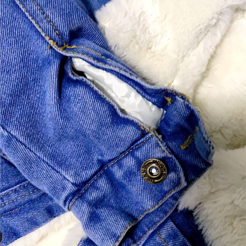 2023 nou de iarnă pentru bebeluși băieți denim paltoane din bumbac căptușit jachetă caldă puf parkas copii copii ocazional pardesi comode haine