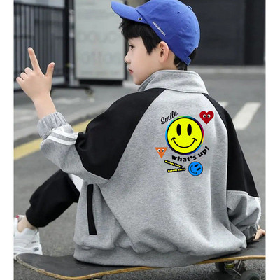 Jachetă pentru băieți 4-12, primăvară și toamnă 2022, jachetă nouă pentru copii, jachetă cu desene animate, haine pentru copii, haină și trenci