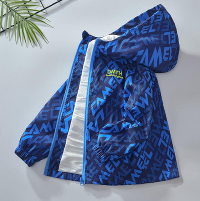 Jachetă de exterior la modă pentru băieți Jachete groase de iarnă impermeabile pentru copii haine calde, jachetă pentru băieți de toamnă, cu glugă