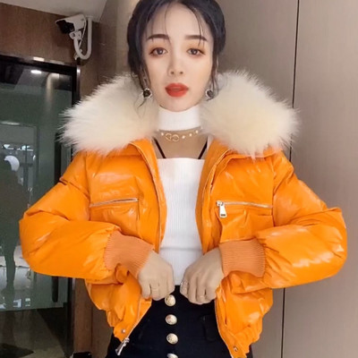 Parka de damă Clean Free Shiny Bumbac Jachetă Scurtă Iarnă 2023 New Fashion