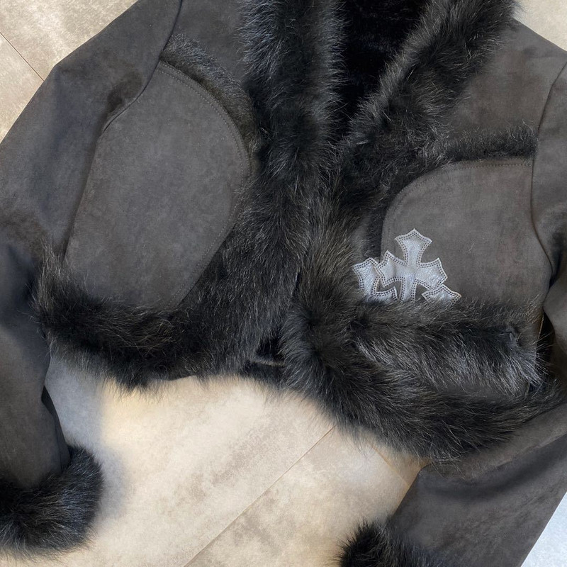 2023 m. naujoji pavasario rudens moteriška PU kailinė striukė ilgomis rankovėmis vilnoniais kraštais austas matinės vilnos integruotas medvilninis paltas, pastorintas