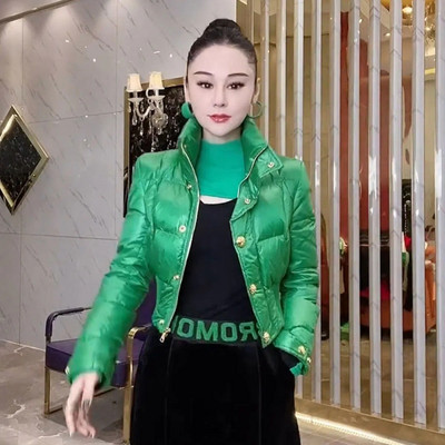 Női divat rövid pamut dzseki őszi tél új kabát vékony szabás, melegen tartás pamut outkabát Női Parka felsőruházat felsők