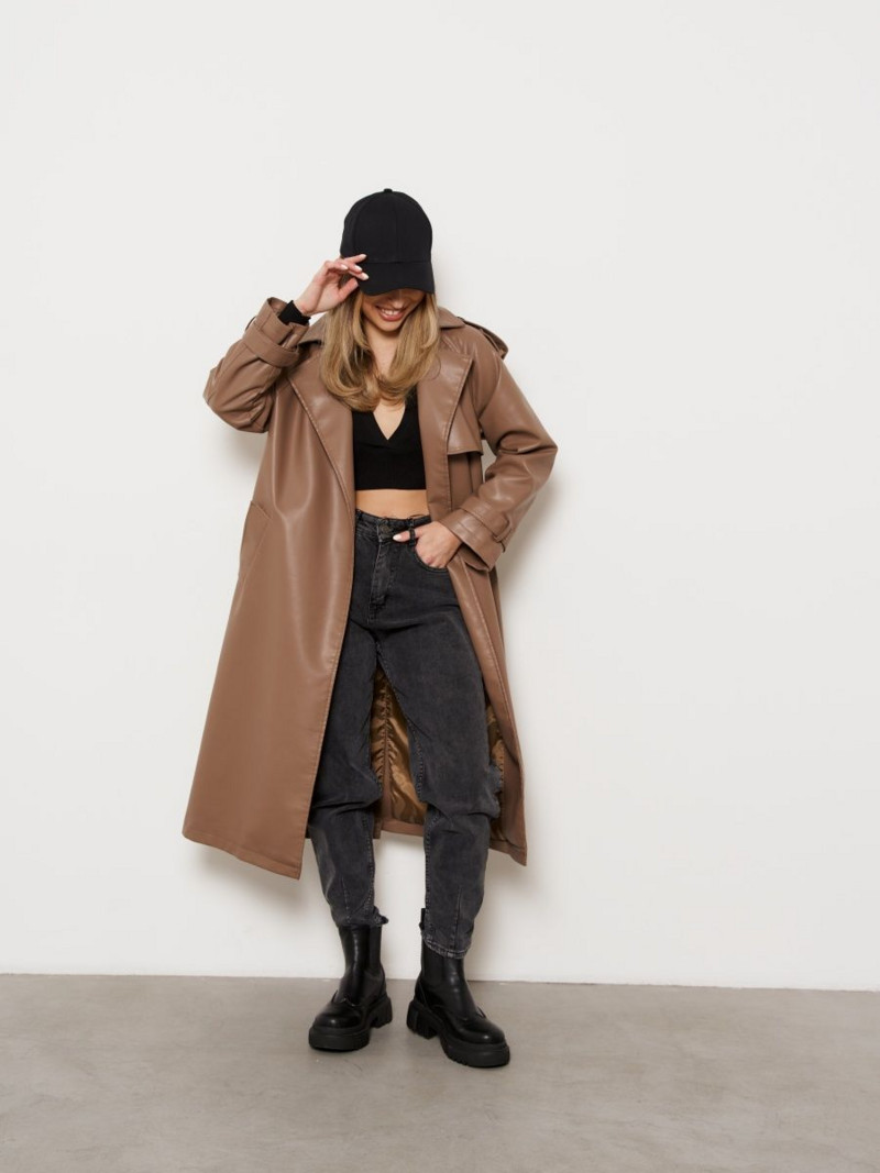 Trench de damă clasic pardesiu