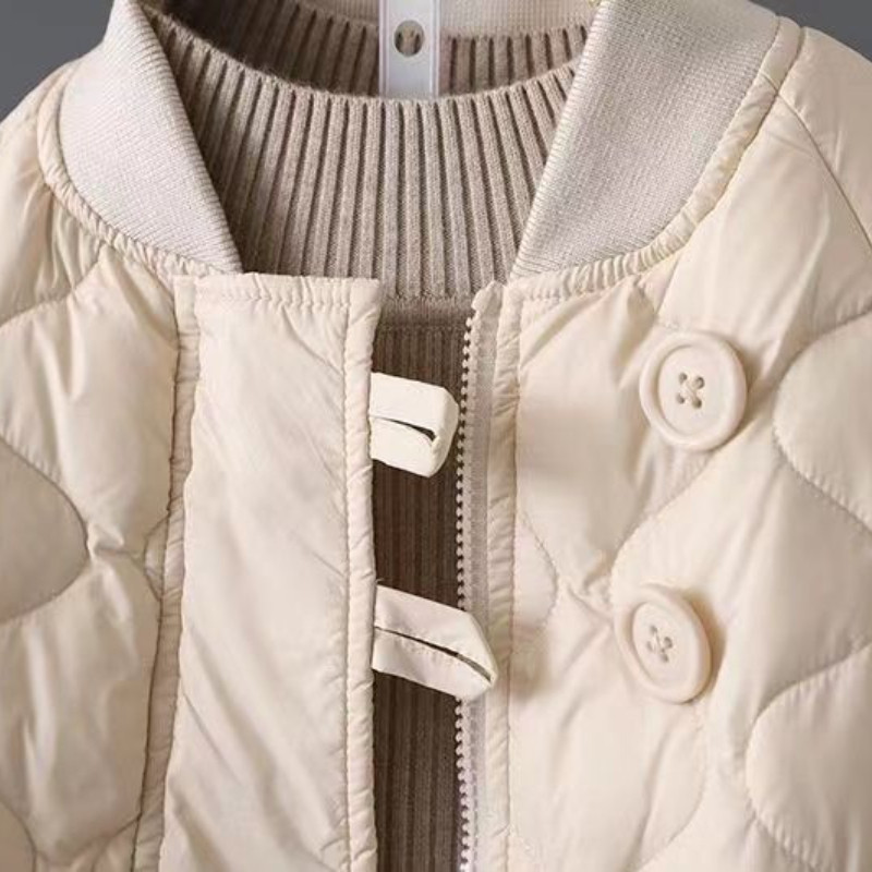 Îmbrăcăminte pentru femei 2023, toamnă iarnă, carouri cu diamante, îmbrăcăminte lejeră din bumbac, la modă, jachete versatile din bumbac pentru femei