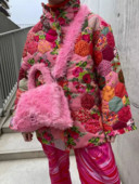 Drukāt Kokvilnas mētelis sievietēm ar V kakla izgriezumu, īss, biezs, silts pogas jaka, 2023. gada ziemas modes biroja sieviešu apģērbi.