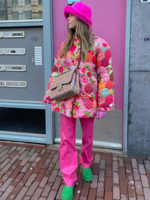 Drukāt Kokvilnas mētelis sievietēm ar V kakla izgriezumu, īss, biezs, silts pogas jaka, 2023. gada ziemas modes biroja sieviešu apģērbi.