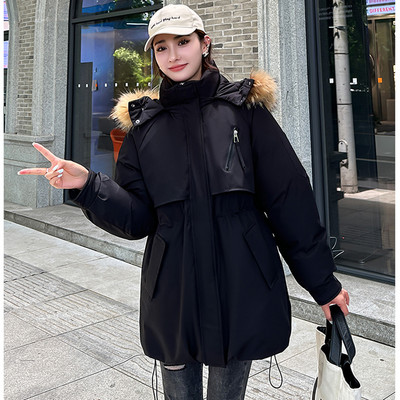 Nova 2023., deblja pamučna topla zimska jakna, kaput, ženske ležerne parke, zimska odjeća s kapuljačom