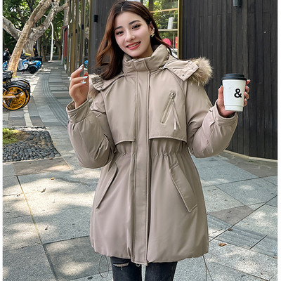 Nova 2023., deblja pamučna topla zimska jakna, kaput, ženske ležerne parke, zimska odjeća s kapuljačom