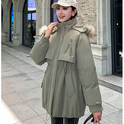 Nova 2023., deblja pamučna topla zimska jakna, kaput, ženske ležerne parke, zimska odjeća s kapuljačom