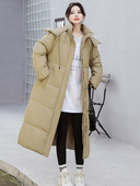 Parka lungă pentru femei, iarna 2023, noua modă coreeană, jachete calde îngroșate, pentru femei, ocazional, haine supradimensionate.