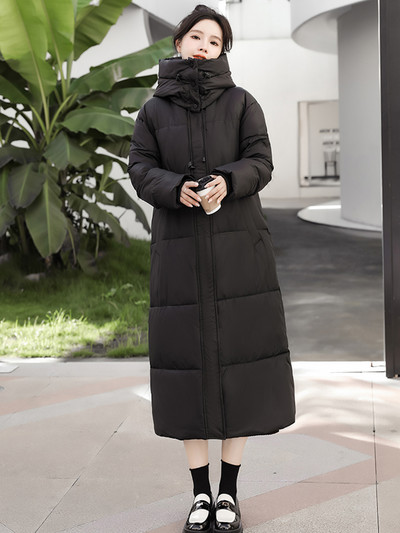 Parka lungă pentru femei, iarna 2023, noua modă coreeană, jachete calde îngroșate, pentru femei, ocazional, haine supradimensionate.