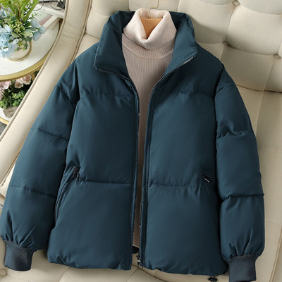 2023, noua jachetă parka scurtă de iarnă pentru femei, paltoane groase din bumbac căptușite pentru femei, guler în picioare, parka pufă, jachete în puf