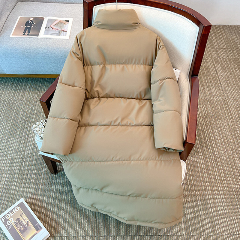 Jachetă de iarnă pentru femei 2023, haină lungă, parka căptușită din bumbac, jachete puf pentru femei, jachete rezistente la vânt.