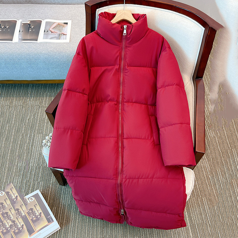 Jachetă de iarnă pentru femei 2023, haină lungă, parka căptușită din bumbac, jachete puf pentru femei, jachete rezistente la vânt.