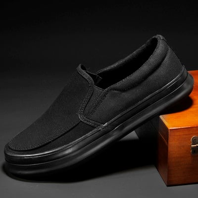 Nauji vyriški laisvalaikio batai Kvėpuojantys drobiniai batai Lengvi vyriški vulkanizuoti batai Minkšti plokščiapadžiai batai lauke vyriški sportbačiai, batai