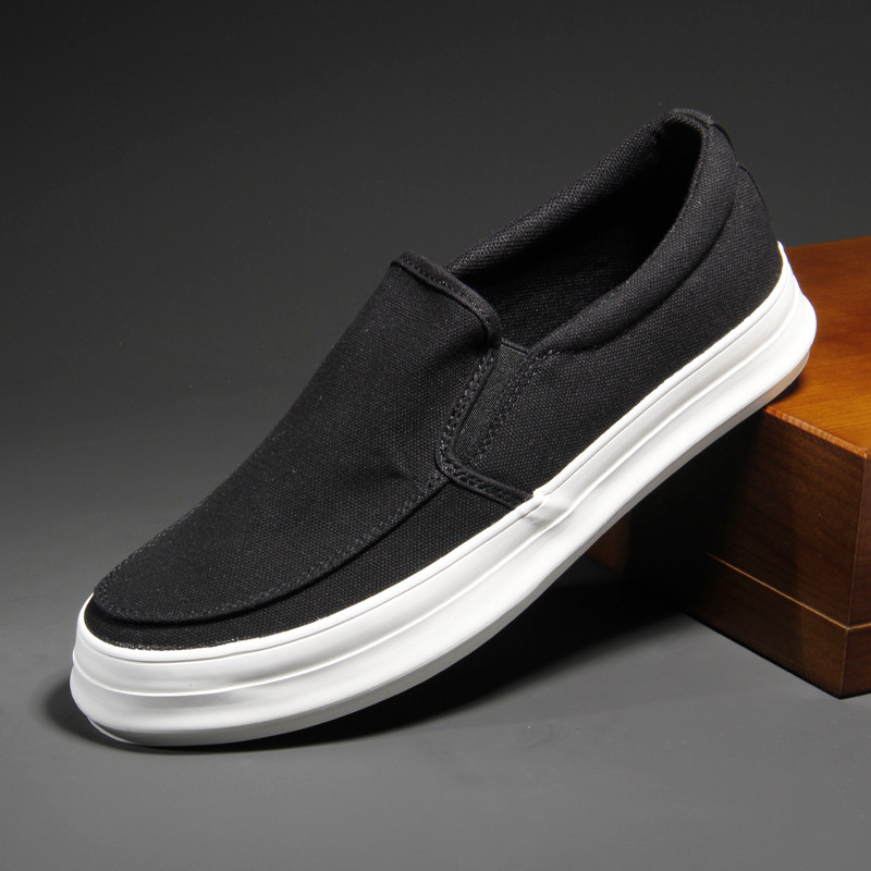 Nauji vyriški laisvalaikio batai Kvėpuojantys drobiniai batai Lengvi vyriški vulkanizuoti batai Minkšti plokščiapadžiai batai lauke vyriški sportbačiai, batai