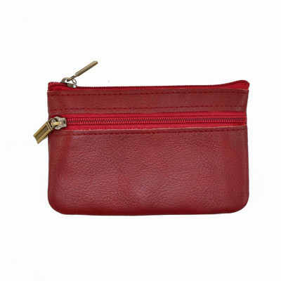 GENODERN Vintage Crazy Horse Poșetă pentru bărbați din cu fermoar, portofel pentru monede, portacheie retro, geantă mică de bani