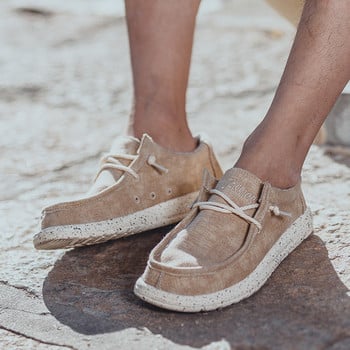 Καλοκαιρινά ανδρικά παπούτσια καμβά Espadrilles Breathable Casual Ανδρικά Loafers Άνετα Υπέρελαφρα παπούτσια Lazy Boat Big Size 39-48