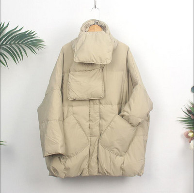 KBAT 2023 uus 90% valge pardi sulejope Naiste avar jope, soe naiste mantlid, üherealised ülisuured ülerõivad