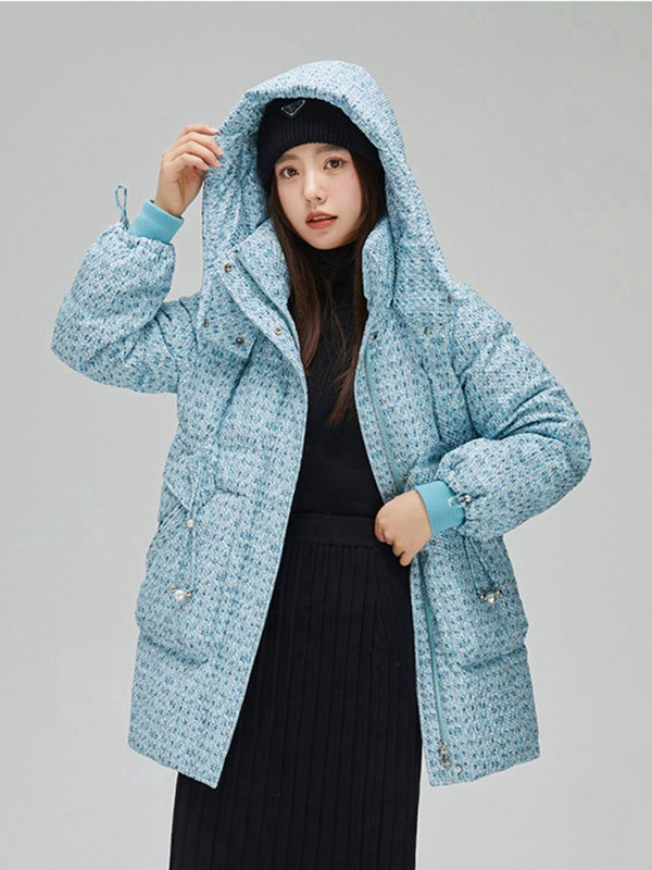 KBAT 2023 Parka de iarnă, haină de zăpadă, pentru femei, îngroșată, de iarnă, cu glugă, jachetă căptușită din bumbac, pentru femei, rezistentă la vânt, îmbrăcăminte caldă