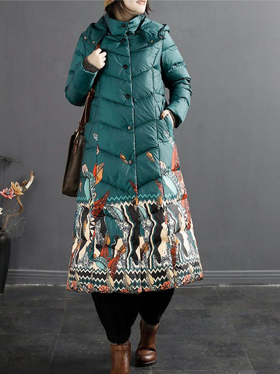 2023. zimska ženska duga parka, modni kaput s debelim ultra laganim uzorkom, 90 % bijela jakna s pačjim puhom, topla ženska gornja odjeća otporna na vjetar