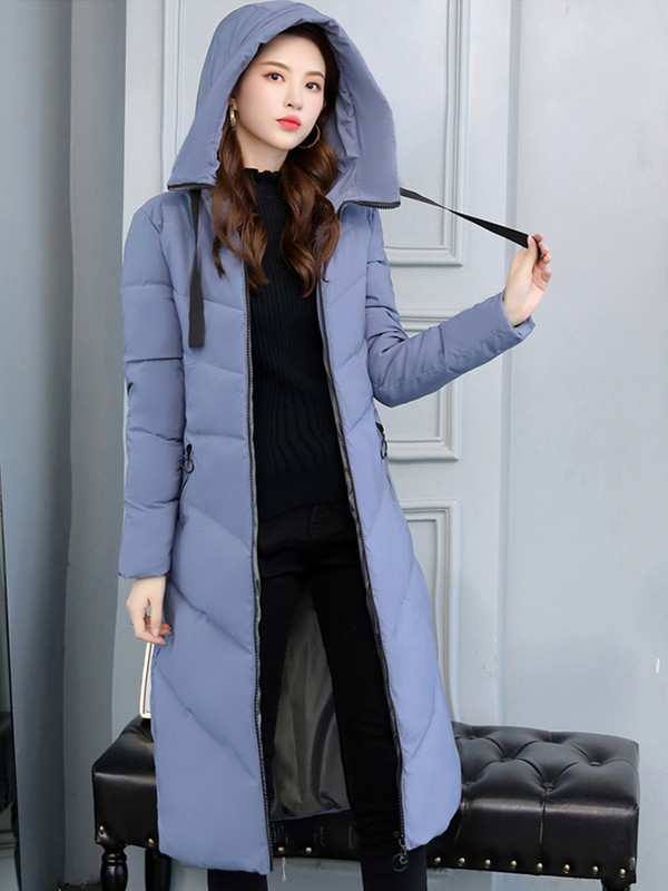 Jachetă căptușită din bumbac cu glugă de iarnă pentru femei Parka lungă, haină de zăpadă pentru femei, rezistentă la vânt, îmbrăcăminte caldă 6XL, vestă supradimensionată pentru femei