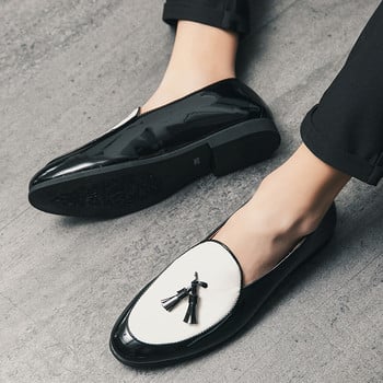 LUXURY ITALIAN LOAFERS ΑΝΔΡΙΚΟ ΠΑΠΟΥΤΣΙΑ ΦΟΡΕΜΑ ΜΟΔΑΣ ΧΕΙΡΟΠΟΙΗΤΟ ΣΛΙΠ ΣΤΗ ΦΟΥΝΤΑ ΜΟΦΑΝΤΕΣ ΠΑΠΟΥΤΣΙΑ ΓΡΑΦΕΙΟΥ ΓΑΜΟΥ ΠΑΠΟΥΤΣΙΑ CASUAL ΑΝΔΡΙΚΑ ΠΑΠΟΥΤΣΙΑ ΔΕΡΜΑΤΙΝΗ