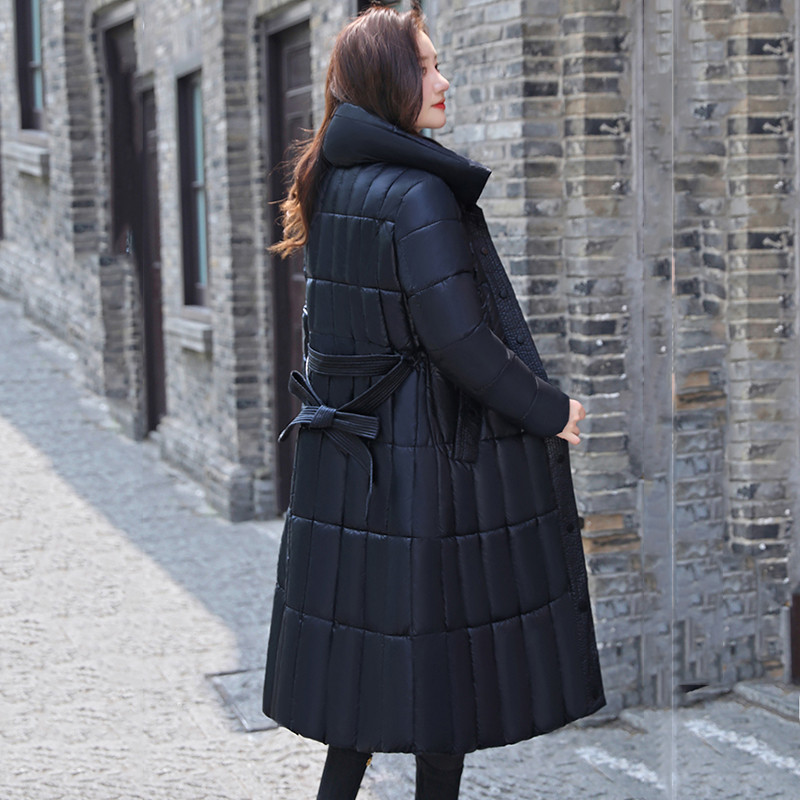 Zimske ženske donje jakne 2023. Topli ležerni kaput Pamučno podstavljena parka Ženska pufer jakna s remenom Parka kaput