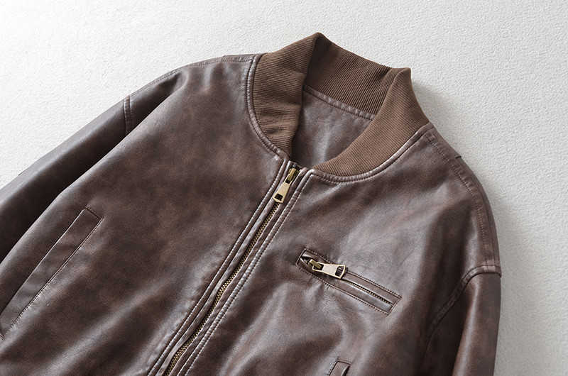 Jachetă scurtă din piele PU pentru fete pentru motociclete, 2023