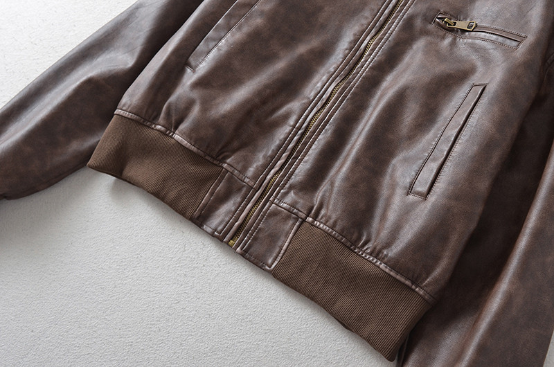 Jachetă scurtă din piele PU pentru fete pentru motociclete, 2023