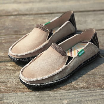 2023 Summer ανδρικά παπούτσια καμβά Espadrilles Breathable Casual Ανδρικά Loafers Άνετα Υπερελαφριά Lazy Boat Shoes Plus Size 48