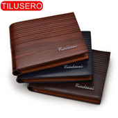 Portofel din piele pentru bărbați vintage, portofel scurt și subțire pentru bărbați, suporturi pentru carduri de credit, portofel pentru bărbați, geantă de bani T002