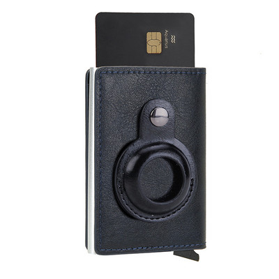Nou portofel din fibră de carbon pentru Apple Airtag Portofel bărbați ID de afaceri Suport card de credit Rfid Slim Anti Protect Airtag Slide Wallet Dropship