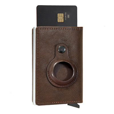 Nou portofel din fibră de carbon pentru Apple Airtag Portofel bărbați ID de afaceri Suport card de credit Rfid Slim Anti Protect Airtag Slide Wallet Dropship