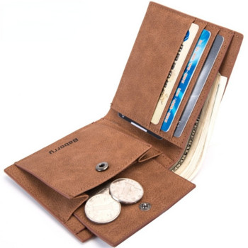 Ανδρικά πορτοφόλια μόδας Rfid 2023 Ανδρικό πορτοφόλι με φερμουάρ τσάντα νομισμάτων Μικρό μίνι πορτοφόλι πορτοφόλι Νέου σχεδίου Dollar wallet Λεπτή τσάντα χρημάτων