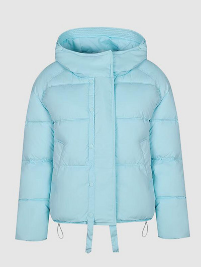 2023 m. žiemos moteriška pūkinė striukė su gobtuvu, medvilninė paminkštinta striukė, šiltas laisvalaikio paltas Moteriška pūkinė striukė, vėjui atsparus „Parka“ paltas