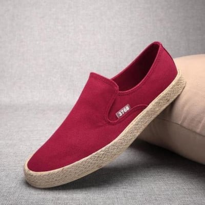 Pantofi negri de înaltă calitate pentru bărbați ocazional pantofi de pânză pentru bărbați, solidi, respirabili, pantofi pentru bărbați cu fund moale