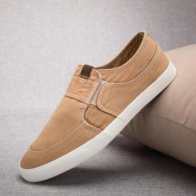 Pantofi negri de înaltă calitate pentru bărbați ocazional pantofi de pânză pentru bărbați, solidi, respirabili, pantofi pentru bărbați cu fund moale