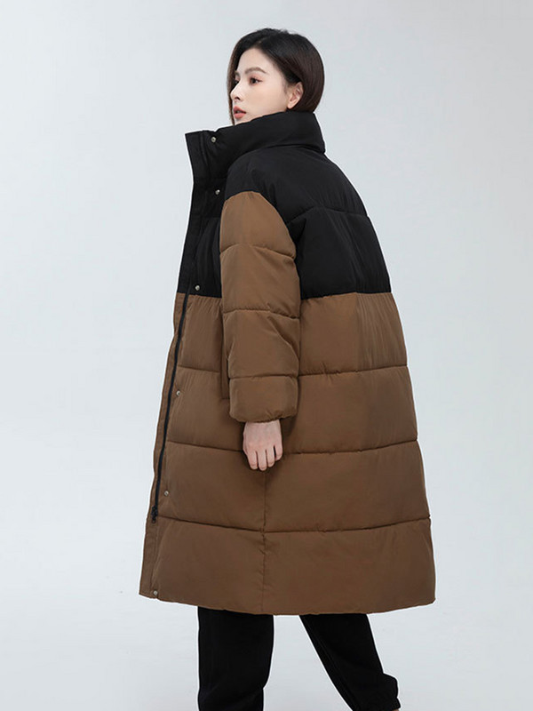Jachetă de iarnă pentru femei 2023, haine mozabile, parkas lungi, pardesiu de bumbac, jachetă groasă și caldă, haină casual pentru studenți, rezistentă la vânt