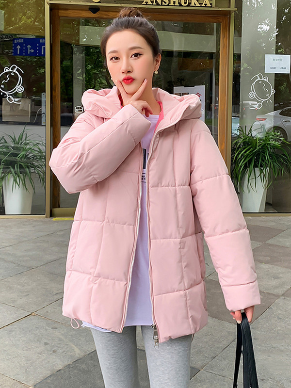 Zimné parky pre ženy s kapucňou, dámske kabáty, voľná dámska prešívaná bunda, snežný dámsky kabát, dámske bundy, doprava zdarma