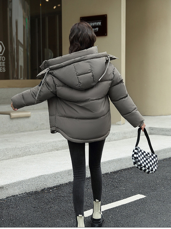 Jachetă de puf pentru femeie de iarnă 2023 Parka căptușită din bumbac Jachetă puf cu glugă ultra ușoară, caldă, ocazională, pardesiu largi